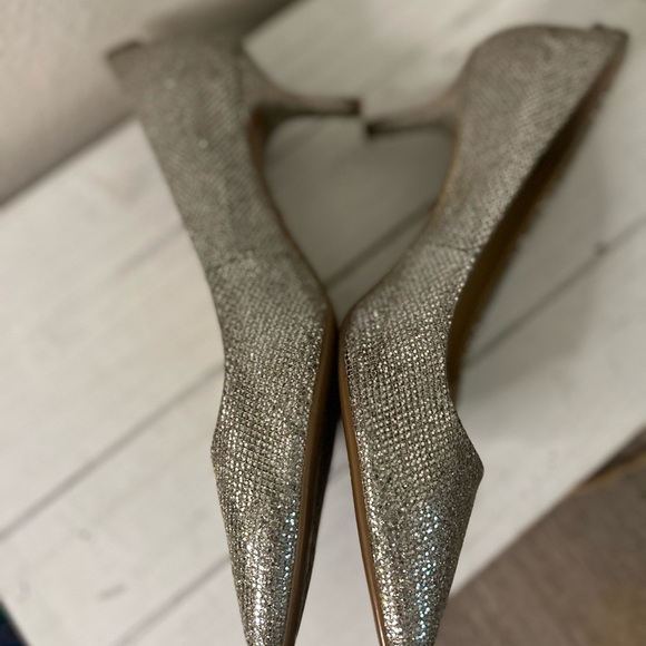 Michael Kors Glittering Silver Heels - Picture 6 of 7